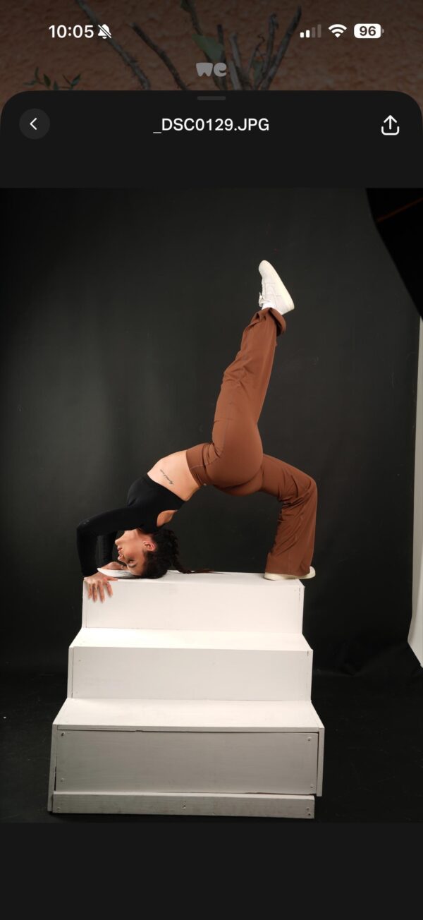 Brown Gangster Club Leg Pants