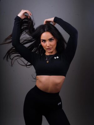 Peach Lift Seamless Set in Black