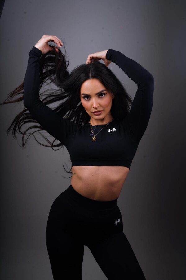 Peach Lift Seamless Set in Black