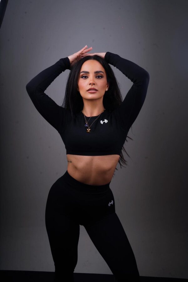 Peach Lift Seamless Set in Black