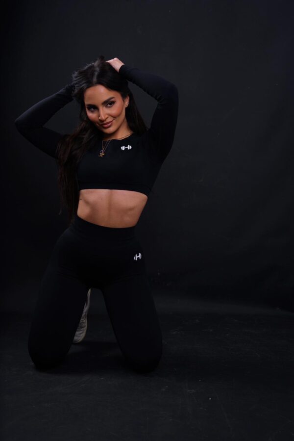 Peach Lift Seamless Set in Black