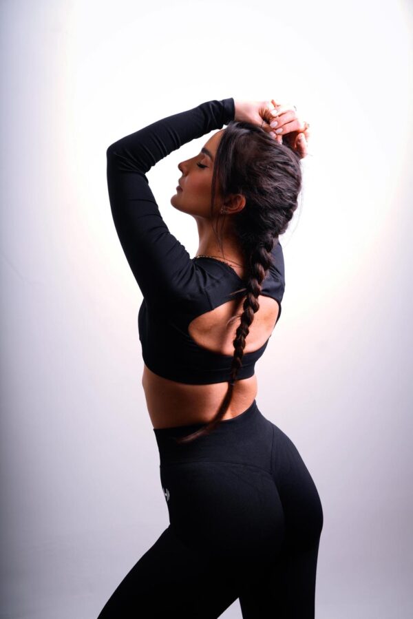 Peach Lift Seamless Set in Black