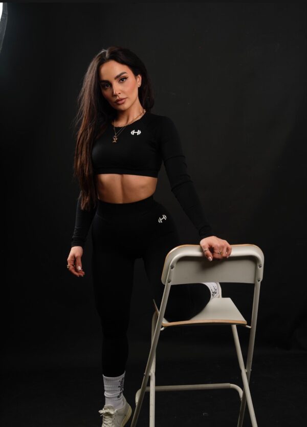 Peach Lift Seamless Set in Black