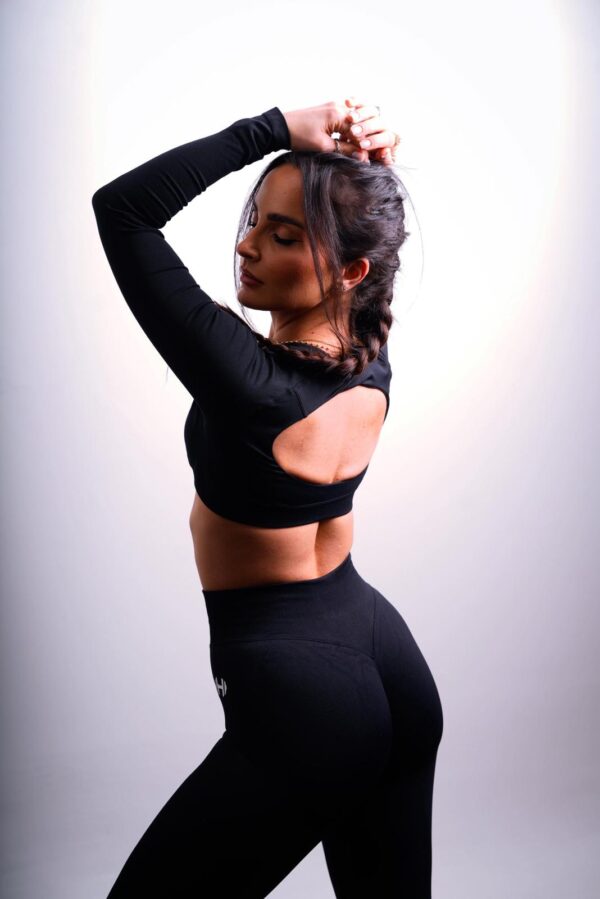 Peach Lift Seamless Set in Black