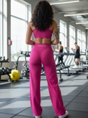Fuchsia Gangster Club Straight Pants
