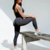 Peach Lift Black Leggings