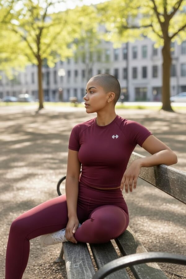 SetVishnje Burgundy Top