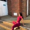Burgundy Peach Lift Leggings